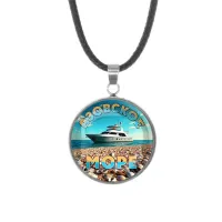 Кулон, нержавеющая сталь, со шнурком, Азовское море C0329062