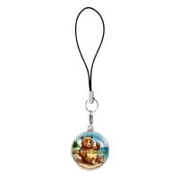 Подвеска для телефона, цвет серебро, со шнурком, На море круто C0330060