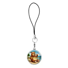 Подвеска для телефона, цвет серебро, со шнурком, На море круто C0330060