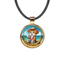 Кулон, цвет золото, со шнурком, На море классно C0331033