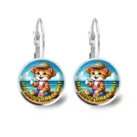 Серьги металлические, На море классно C0331038