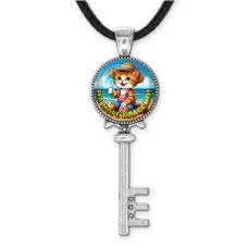 Кулон ключ, цвет серебро, со шнурком, На море классно C0331043