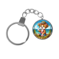 Брелок, нержавеющая сталь, с кольцом для ключей, На море классно C0331061