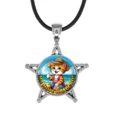 Звезда-кулон, металл, На море классно C0331064