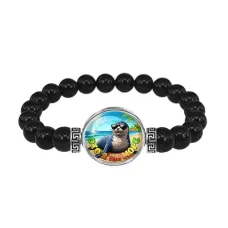 Браслет из черного агата, Это я на море C0332056