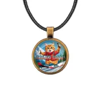 Кулон, цвет бронза, со шнурком, Люблю горы C0334029