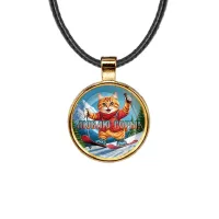 Кулон, цвет золото, со шнурком, Люблю горы C0334033