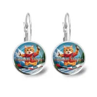 Серьги металлические, Люблю горы C0334038