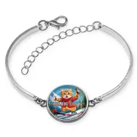 Браслет металлический, цвет серебро, Люблю горы C0334046