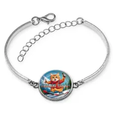 Браслет металлический, цвет серебро, Люблю горы C0334046