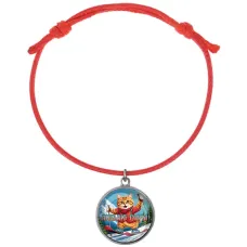 Браслет из красного шнура, Люблю горы C0334052