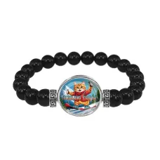 Браслет из черного агата, Люблю горы C0334056