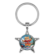 Звезда-брелок, металл, Люблю горы C0334065