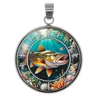 Амулет Славянский Тотемный Годослов - Жемчужная Щука ALEN-069