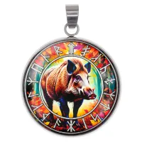 Амулет Славянский Тотемный Годослов - Дикий Вепрь ALEN-071