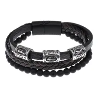 Браслет с рунической формулой Любовь, дарованная небесами BSX01-14