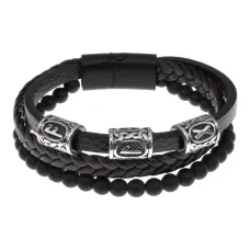 Браслет с рунической формулой Любовь, дарованная небесами BSX01-14