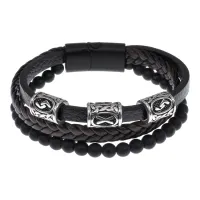 Браслет с рунической формулой Остановка проблем BSX01-17