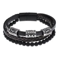 Браслет с рунической формулой Здоровая жизнь BSX01-19