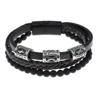 Браслет с рунической формулой Приворотный оберег BSX01-20