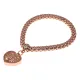 Стрейч - браслет Сердце, металл, цвет розовое золото BS047-RG