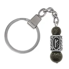 Брелок-амулет с руной Крада из нержавеющей стали, Унакит BKC-11