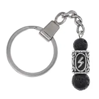 Брелок-амулет с руной Сила из нержавеющей стали, Лава BKC-15