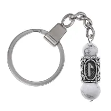 Брелок-амулет с руной Леля из нержавеющей стали, Кахолонг BKC-23