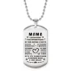 Жетон на цепочке Мама я тебе признательна ACZ2-751