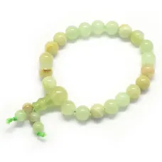 Браслет - четки из натурального нефрита, окрашенный BS050-4