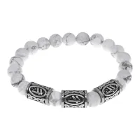 Браслет Берегиня, нат.камень Кахолонг 8мм BSRB-002-01