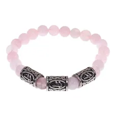Браслет Берегиня, нат.камень Розовый кварц 8мм BSRB-002-02