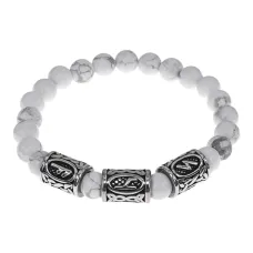 Браслет Привлечение любви, нат.камень Кахолонг 8мм BSRB-004-02