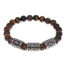Браслет Привлечение денег, нат.камень Тигровый глаз 8мм BSRB-007-01