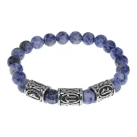 Браслет Привлечение денег, нат.камень Содалит 8мм BSRB-007-02