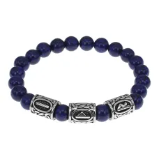 Браслет Материальное благополучие, нат.камень Лазурит 8мм BSRB-008-02