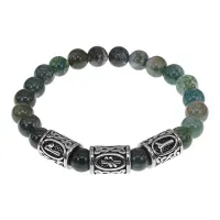 Браслет Энергия молодости, нат.камень Яшма индийская 8мм BSRB-010-02