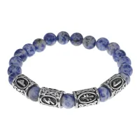 Браслет Привлечение богатства, нат.камень Содалит 8мм BSRB-011-01