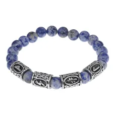 Браслет Привлечение богатства, нат.камень Содалит 8мм BSRB-011-01