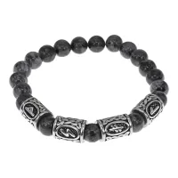 Браслет Привлечение богатства, нат.камень Лабрадор 8мм BSRB-011-02