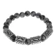 Браслет Получение желаемого, нат.камень Снежный обсидиан 8мм BSRB-012-02