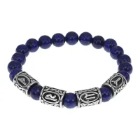 Браслет Привлечение удачи, нат.камень Лазурит 8мм BSRB-013-01
