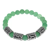 Браслет Восстановление здоровья, нат.камень Нефрит 8мм BSRB-014-02