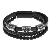 Браслет с рунической формулой Сила BSX02-01