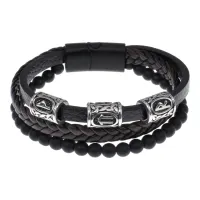 Браслет с рунической формулой Привлечение денег BSX02-07