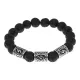 Браслет Сила, нат.камень Лава 10мм BSRB1-001-01