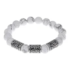Браслет Берегиня, нат.камень Кахолонг 10мм BSRB1-002-01