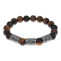 Браслет Уд, нат.камень Тигровый глаз 10мм BSRB1-003-02
