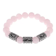 Браслет Привлечение любви, нат.камень Розовый кварц 10мм BSRB1-004-01