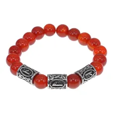 Браслет Семейное счастье, нат.камень Сердолик 10мм BSRB1-005-02